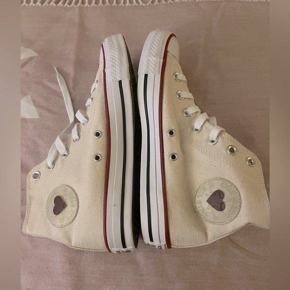 Converse Shoes - Converse Cream High-Top Sneakers Classic Style